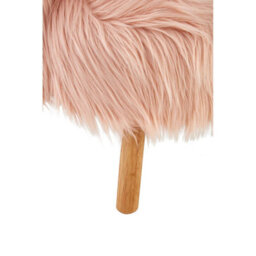 Orsina Pink Faux Fur Chair, Backrest Indoor Accent Chair, Easy To Clean Small Lounge Chair - thumbnail 8