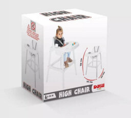 Urbn-Living White Highchair Booster Seat For Baby & Toddler Feeding - thumbnail 6