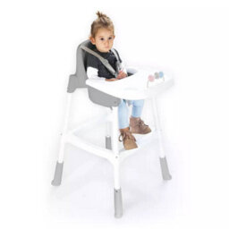 Urbn-Living White Highchair Booster Seat For Baby & Toddler Feeding - thumbnail 3