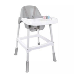 Urbn-Living White Highchair Booster Seat For Baby & Toddler Feeding - thumbnail 4