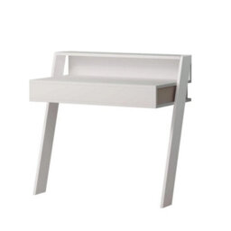 Wall Mounted Matt White Home Office Desk 1 Drawer 1 Shelf - thumbnail 3