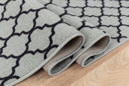 Smart Living Heavy Duty Machine Washable Runner For Hallway, Kitchen Non Slip Floor Mats, Door Mat 80Cm X 300Cm - Grey Black - thumbnail 3