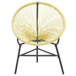 Berkfield Garden Acapulco Chair Poly Rattan Beige - thumbnail 3