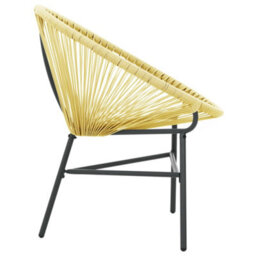 Berkfield Garden Acapulco Chair Poly Rattan Beige - thumbnail 5