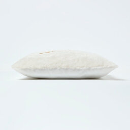 Homescapes Faux Fur Slogan Cushion Pair Plush Embroidered Design - thumbnail 4