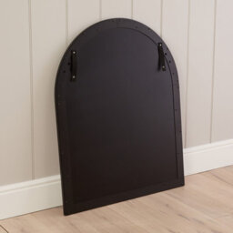 The Furniture Market Industrial Arched Black Framed Metal Window Wall Mirror 100Cm X 80Cm - thumbnail 8