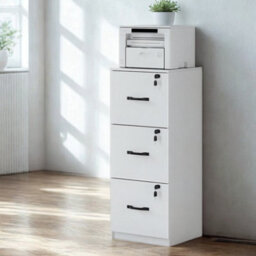 FURNOLD 3 Drawer Filing Cabinet With Locks For Home Office - thumbnail 4