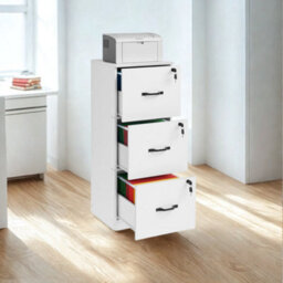FURNOLD 3 Drawer Filing Cabinet With Locks For Home Office - thumbnail 2