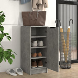 Walplus Shoe Cabinet Concrete Grey 30X35X70 Cm Engineered Wood - thumbnail 3