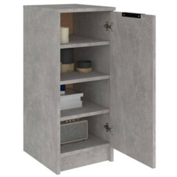 Walplus Shoe Cabinet Concrete Grey 30X35X70 Cm Engineered Wood - thumbnail 4