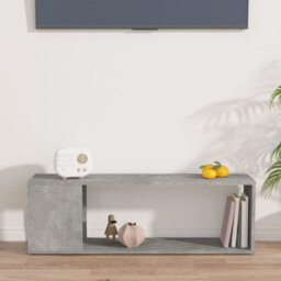 Berkfield Classic Tv Cabinet Concrete Grey 100X24X32 Cm Engineered Wood - thumbnail 5