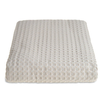 Allure Bath Fashions Hotel Waffle Throw Blanket - Taupe, Large - image 1