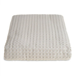 Allure Bath Fashions Hotel Waffle Throw Blanket - Taupe, Large - thumbnail 1