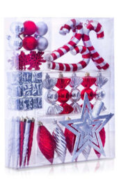 Christmas Tree World The Red & Silver Bauble 52Pc Accessories Set - thumbnail 5