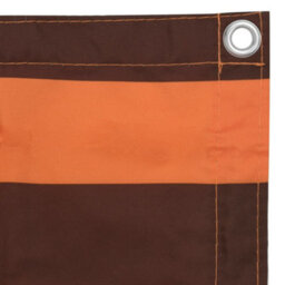 Berkfield Balcony Screen Orange And Brown 75X300 Cm Oxford Fabric - thumbnail 3