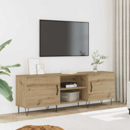 Berkfield Sturdy Tv Cabinet Artisan Oak 150X30X50 Cm Engineered Wood - thumbnail 2