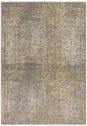 Gold Abstract Modern Easy To Clean Bedroom Dining Room And Living Room Rug-160Cm X 230Cm - thumbnail 1