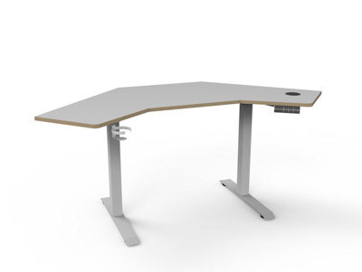 Koble Gino Corner Sit Stand Smart Desk White - image 1
