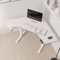 Koble Gino Corner Sit Stand Smart Desk White - thumbnail 5