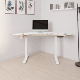 Koble Gino Corner Sit Stand Smart Desk White - thumbnail 9