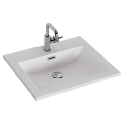 FNX Bathrooms Fluted Square 600 Wall Hung Vanity Unit & Basin - 2 Drawer Soft Close, Matte White Basin - thumbnail 2