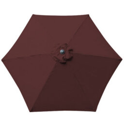 Rinse Bathrooms Outdoor Patio Garden Parasol 2.5M Sun Shade Umbrella Canopy W/crank Tilt Uv Protection Wine - thumbnail 3