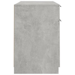Vidaxl Desk With Side Cabinet Concrete Grey Engineered Wood Desks - thumbnail 8