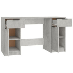 Vidaxl Desk With Side Cabinet Concrete Grey Engineered Wood Desks - thumbnail 7