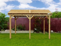 Edecks The Cotswold Garden Gazebo Heavy Duty - Pressure Treated Outdoor Timber - 4200mm X 2700mm With Concrete In Posts 2.6M - thumbnail 3