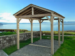 Edecks The Cotswold Garden Gazebo Heavy Duty - Pressure Treated Outdoor Timber - 4200mm X 2700mm With Concrete In Posts 2.6M - thumbnail 2