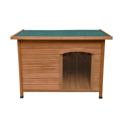 MonsterShop Medium Dog Kennel Wooden Pet House Shelter - image 1