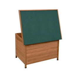 MonsterShop Medium Dog Kennel Wooden Pet House Shelter - thumbnail 5