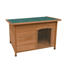 MonsterShop Medium Dog Kennel Wooden Pet House Shelter - thumbnail 2