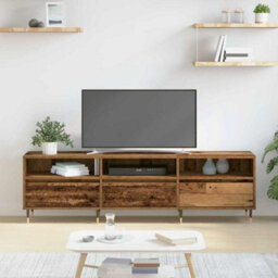 Berkfield Tv Cabinet Old Wood 150X30X44.5 Cm Engineered Wood - thumbnail 4