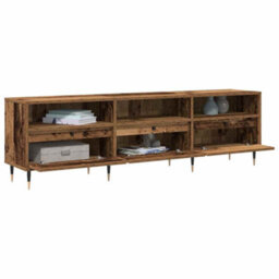 Berkfield Tv Cabinet Old Wood 150X30X44.5 Cm Engineered Wood - thumbnail 3