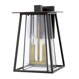 Elstead Walker 2 Light Large Outdoor Wall Lantern Bronze Ip44, E14 - thumbnail 1