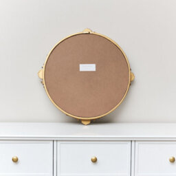 Melody Maison Round Gold Ornate Wall Mirror 56Cm X 56Cm - thumbnail 4