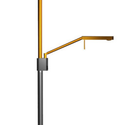 Luminosa Lighting Luminosa Phuket Floor Lamp 2 Light 21W Down 7W Up Led 3000K, 3000Lm, Touch Dimmer, Copper/anthracite - thumbnail 5