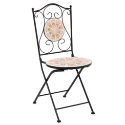 Beliani Set Of 2 Garden Chairs Settala Folding Metal Multicolour - thumbnail 4