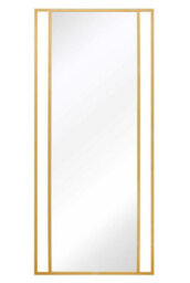 Mirroroutlet The Genestra Gold Modern Wall Leaner Garden Mirror 180 X 80Cm - thumbnail 2