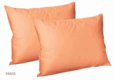 CHILIMILII Polycotton Pair Of Pillowcases Plain Dyed Housewife Pillow Covers 50X75 Cm