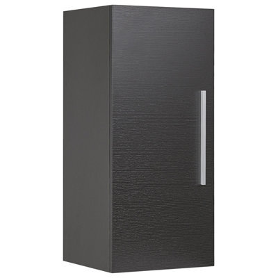 Beliani Bathroom Wall Mounted Cabinet Bilbao 40 Cm Black - image 1