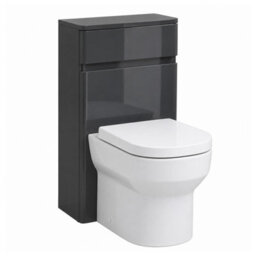 Plum&clay Marvel Gloss Dark Grey Back To Wall Toilet Wc Unit - thumbnail 2