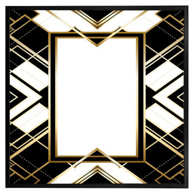 "Andrew Lee Art Deco Frame (Picutre Frame) / 12X12"" / Black" - image 1