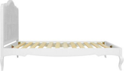 Statement Furniture Louis White Bed Frame 5Ft King Size With Rattan Cane Headboard - thumbnail 9