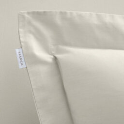 Bianca Fine Linens 200 Thread Count Cotton Percale Oxford 50X75Cm + Border Pack Of 2 Pillow Cases With Envelope Closure Natural - thumbnail 3