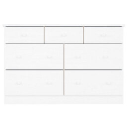Walplus Chest Of Drawers Alta White 112X35X73 Cm Solid Wood Pine - thumbnail 4
