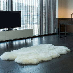 Living And Home White Irregular Super Soft Shaggy Longhair Area Rug Kids Room Decor Chair Sofa Cover Seat Pad 110 X 180 Cm - thumbnail 2