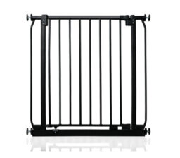 Safetots Elite Pressure Narrow Safety Gate, 65.5Cm - 74.5Cm, Matt Black, Narrow Pressure Fit Stair Gate - thumbnail 1