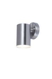 GoodHome Candiac Fixed Satin Stainless Steel Mains-Powered Integrated Led Outdoor Contemporary Wall Light 380Lm (Dia)6Cm - thumbnail 2